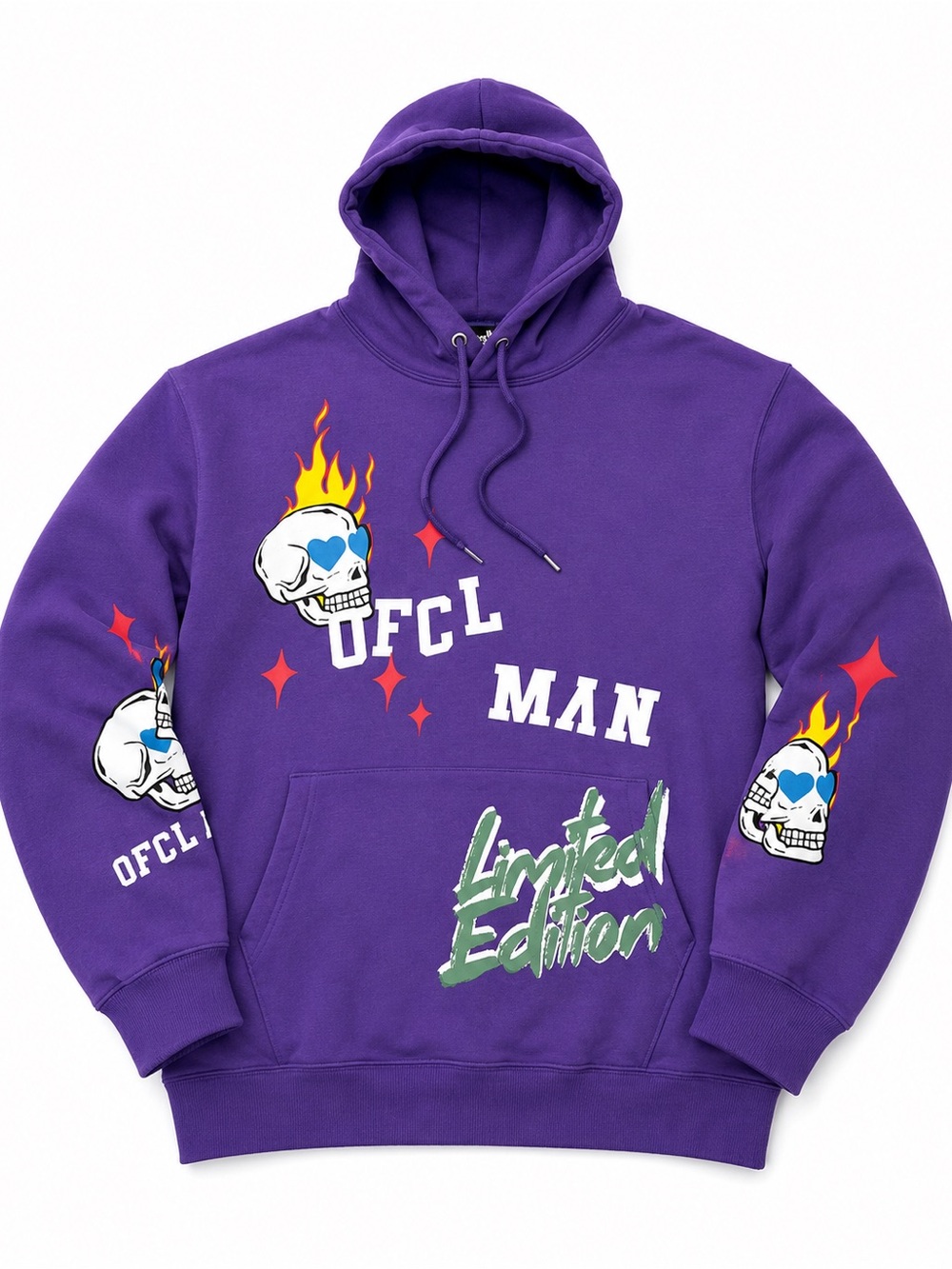 Graphic Purple 'Limited Edition' Pullover Hoodie